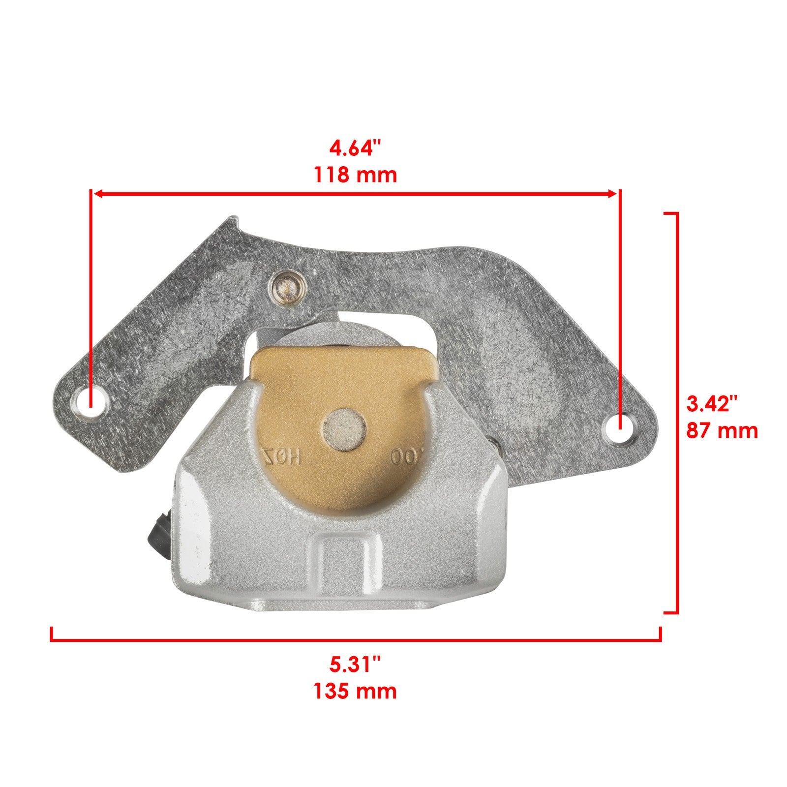 Brake Caliper Left Front Replacement With Disc and Studs for Honda Rancher TRX420FA (2014–2026)