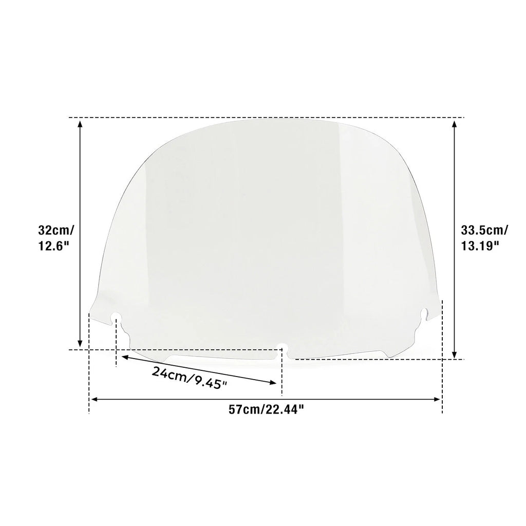 12.5" Windshield for Harley Street Electra Glide FLHT FLHX (2014–2024)