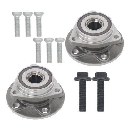 2X Wheel Hub Bearing Assembly for Audi A3 Q3 S3 VW Jetta Golf (2013–2020)