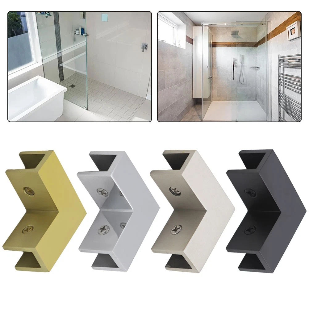 Square Clamp for Shower Door (No Part Numbers Supplied)