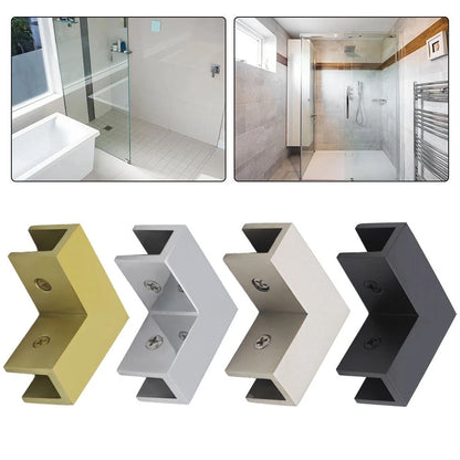 Square Clamp for Shower Door (No Part Numbers Supplied)