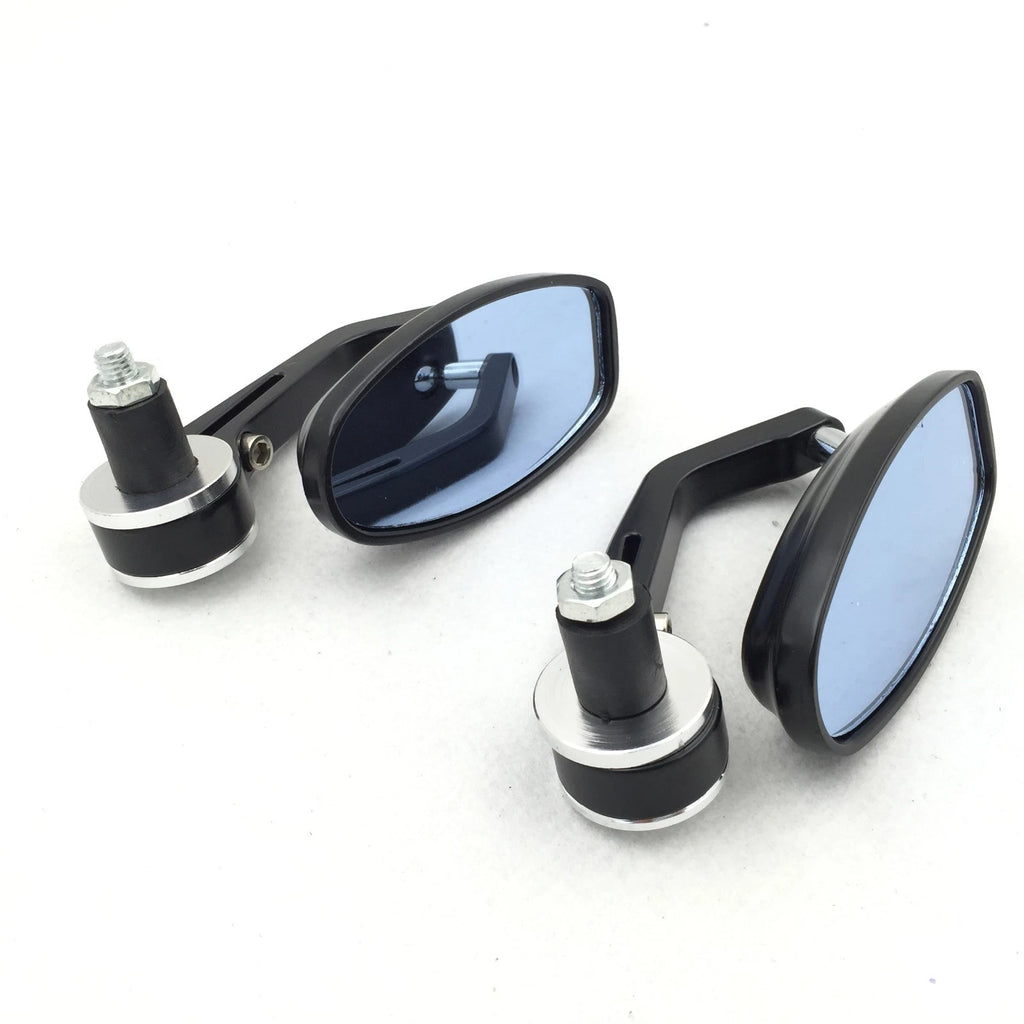 Bar End Side Rearview Mirrors for Universal Motorcycle (7/8" 22mm)