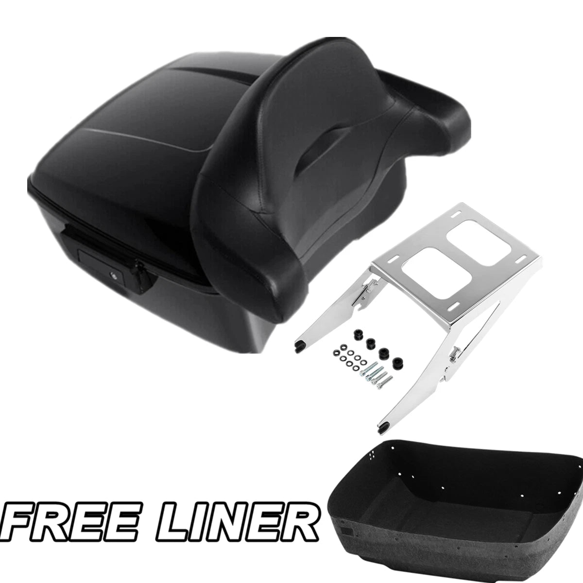 Trunk Backrest Pad Mount Rack for Harley Sport Glide FLSB (2018–2025)