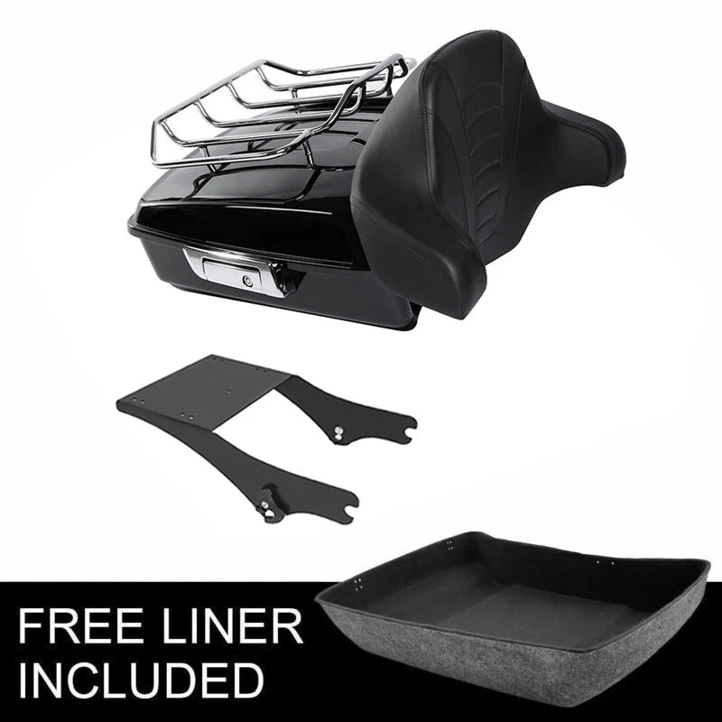 Chopped Trunk Backrest Rack for Harley Touring Electra Glide (1997–2008)