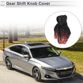 Gear Shift Knob Cover for Universal Cars - Black/Red Polyester