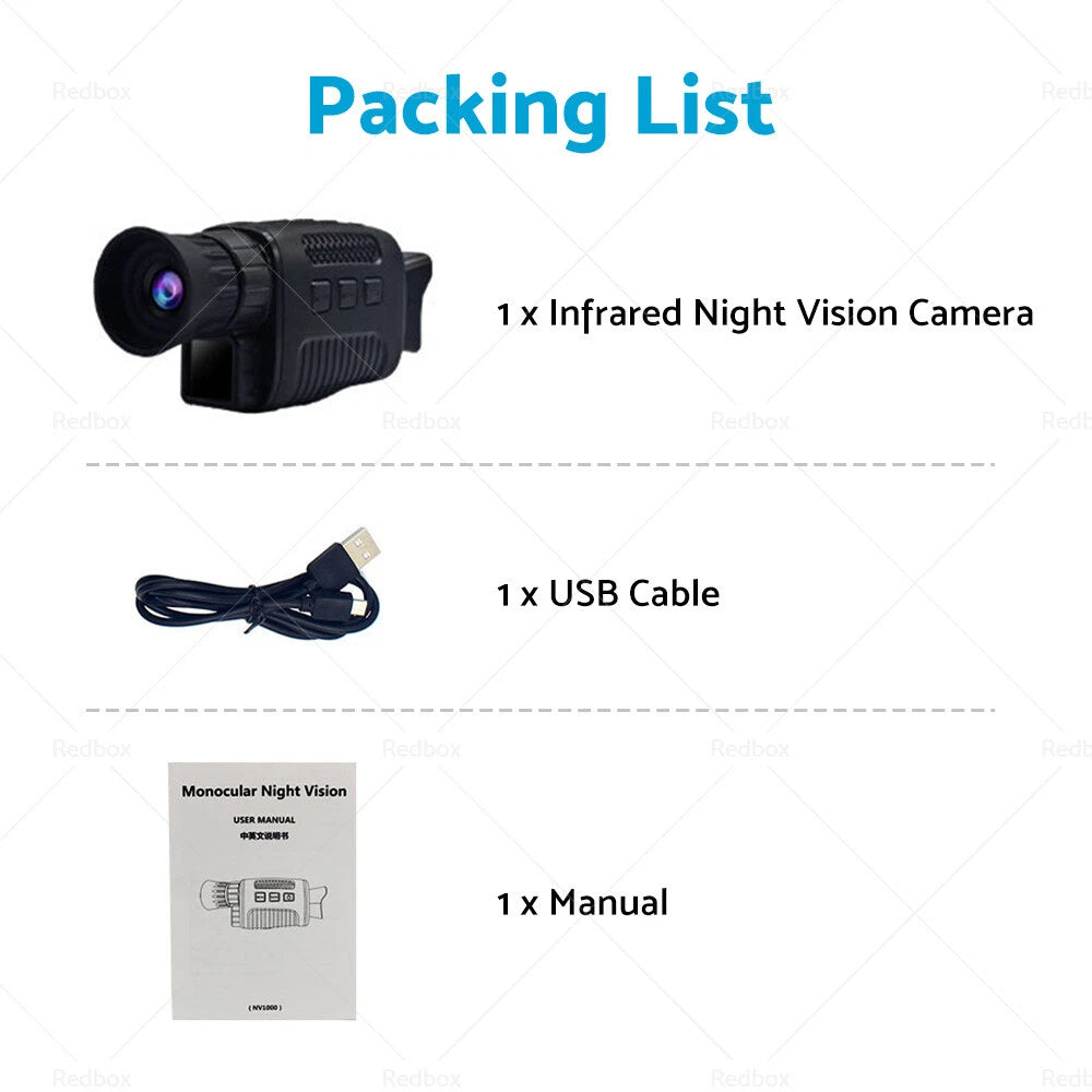 Night Vision Monocular 5X Zoom for Hunting (IR)