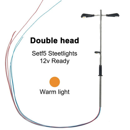 Set of 5 LED Lamps with Resistors for Model Railways