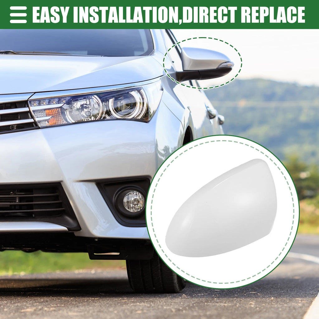 Left Side Mirror Cover Cap Replacement for Mazda 3 (2010–2011)