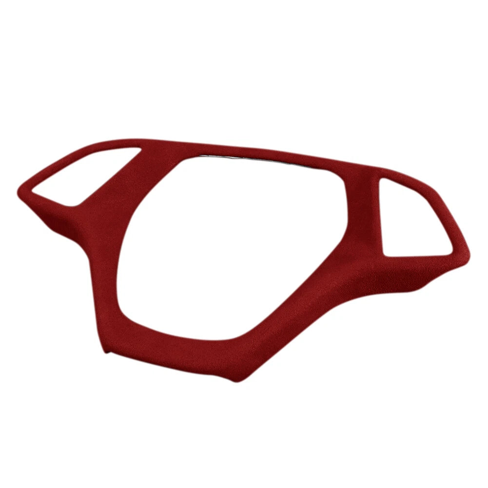 Suede Steering Wheel Cover for Chevrolet Corvette C7 (2014–2019) Wine Red