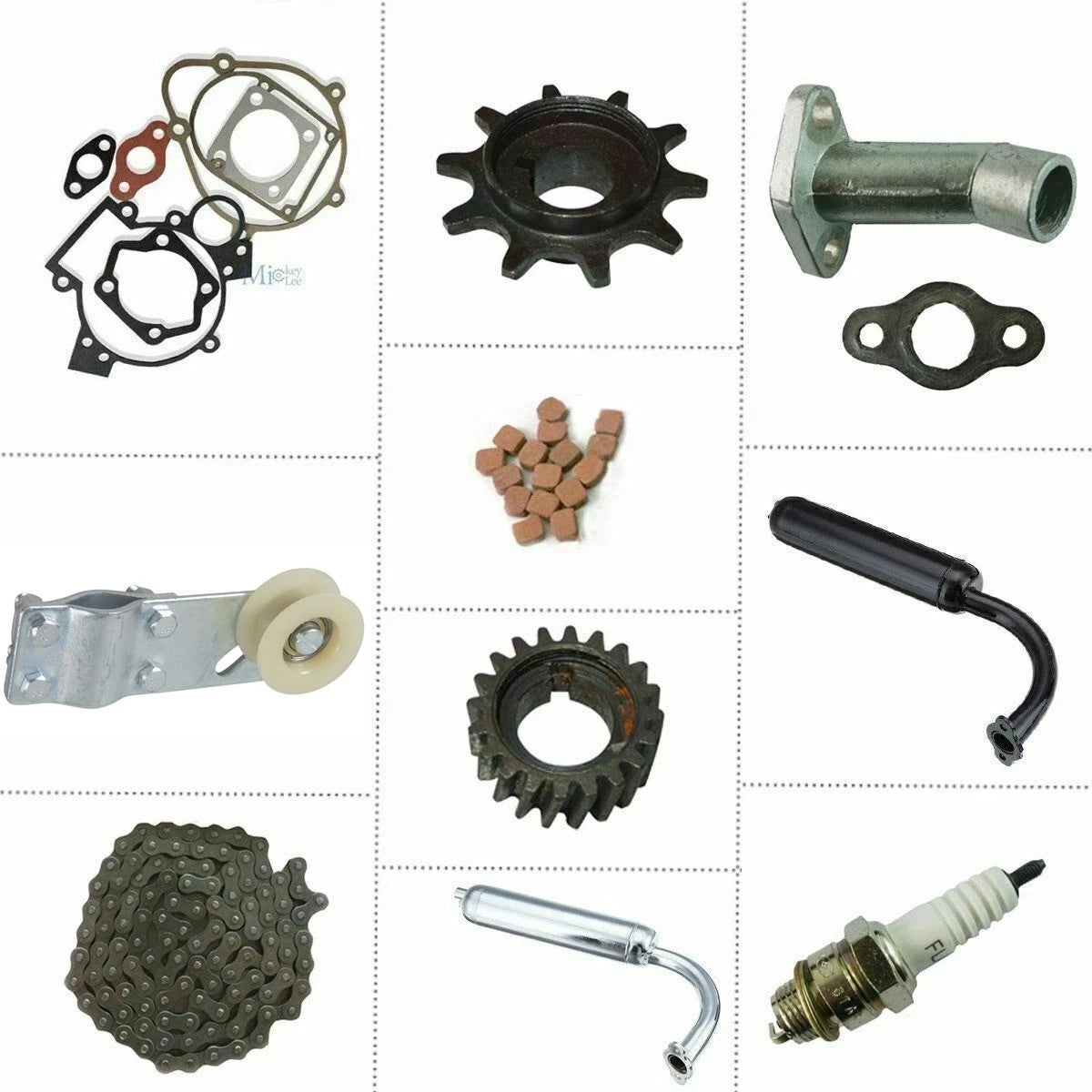 80cc Gas Engine Motor Kit for Motorized Bicycle (Replace Parts)