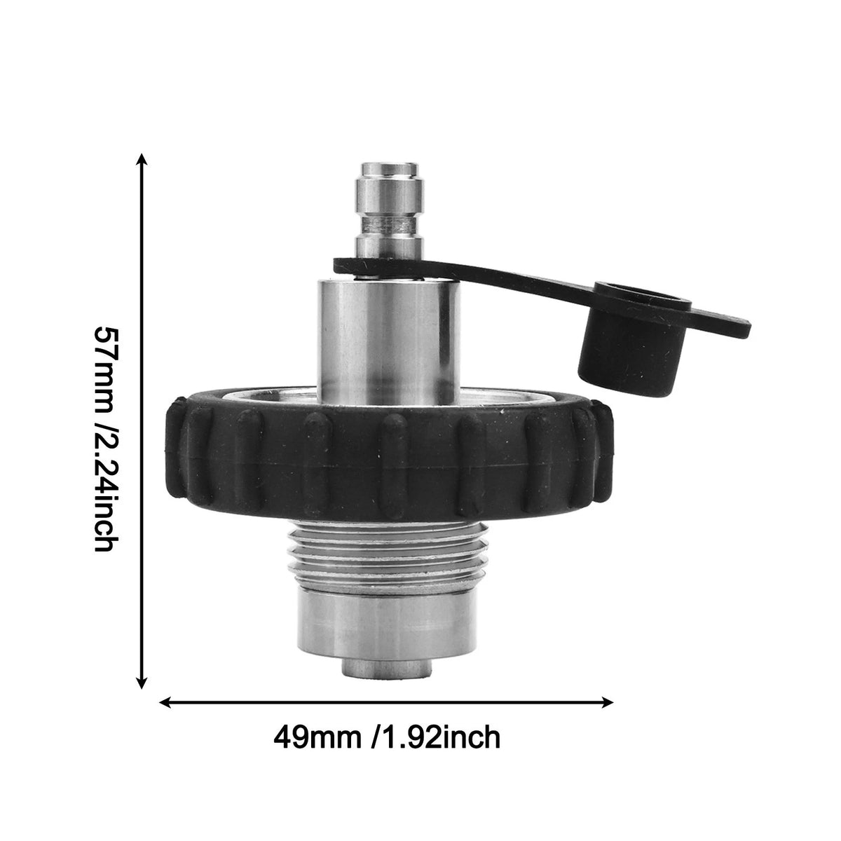 Cylinder Connector Adapter for Diving Scuba DIN to 8mm Male Interface
