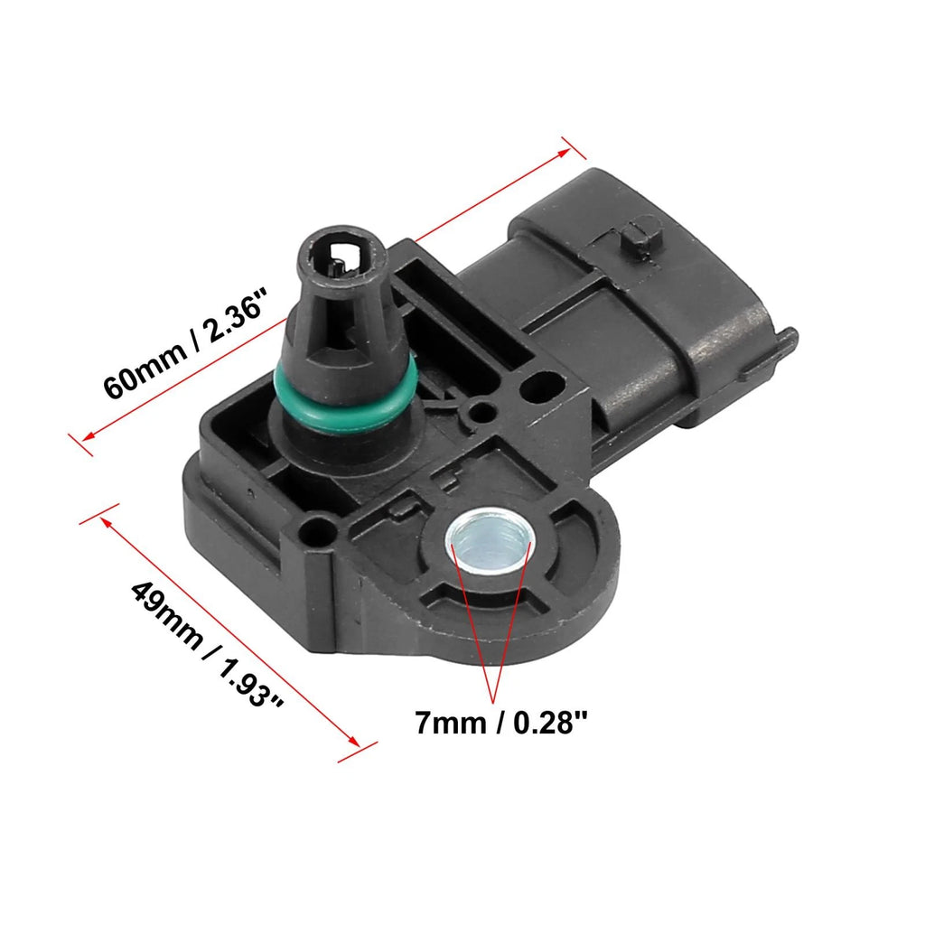 Manifold Air Pressure Sensor MAP Replacement for Chevrolet Express 3500 (2003–2016)