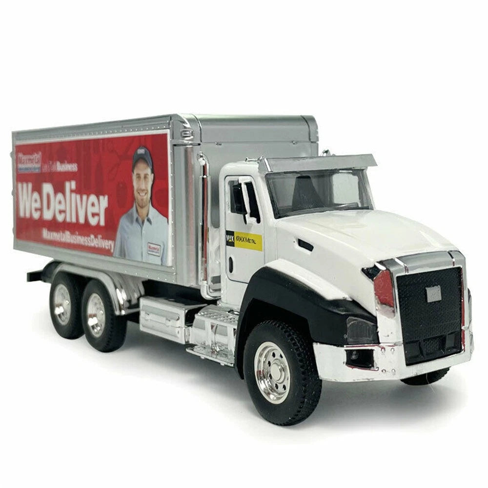 Pull Back Container Truck Model Car 1/50 Replica for Kids