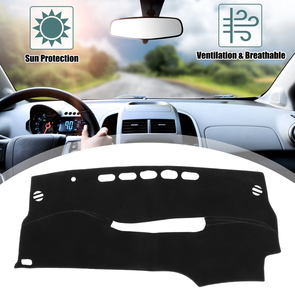 Dashboard Cover Black Polyester Mat Protector for Toyota Prius (2012–2015)