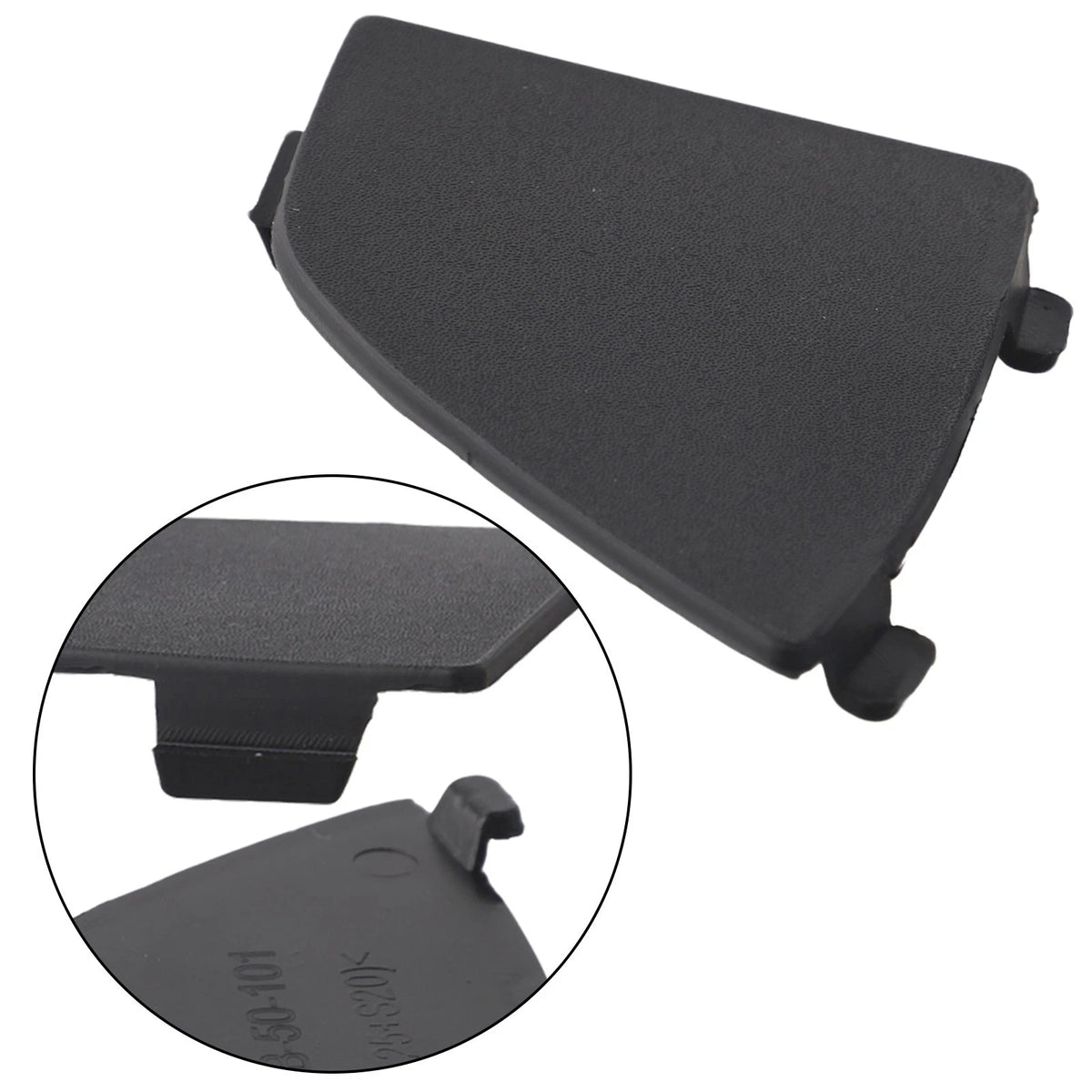 Pair of Black Tow Hook Eye Covers for Mazda 3 (2016–2018)