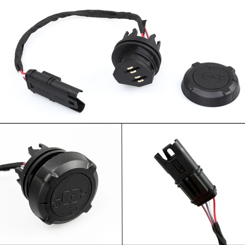 USB Charger Interface with Cover for BMW R1300GS (2023–Present)