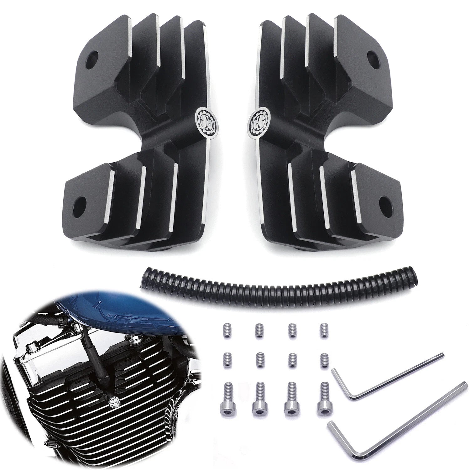 Headbolt Bridge Spark Plug Cover for Harley Davidson Twin Cam (1999–2017)
