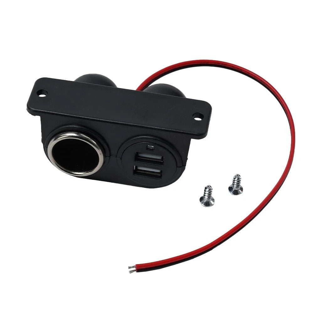 Dual USB Car Charger for Universal Use (12V)