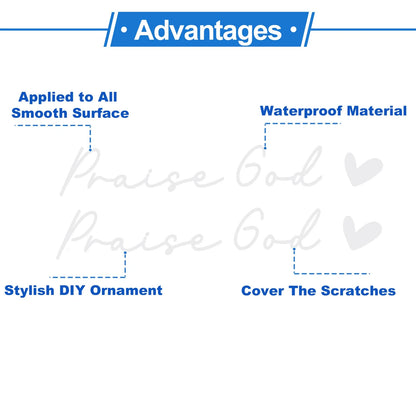 2 Pcs Waterproof Car Bumper Sticker Decal for Universal Fit (10x1.5cm)