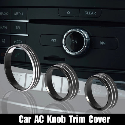 Headlight Volume Tune Knob Cover Set for Ford Mustang (2015–2020) Black