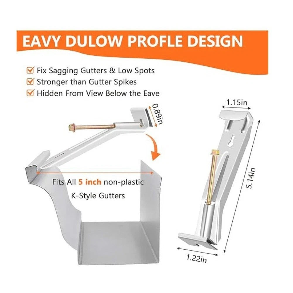 28 Pack Stainless Steel Gutter Brackets for Various Applications