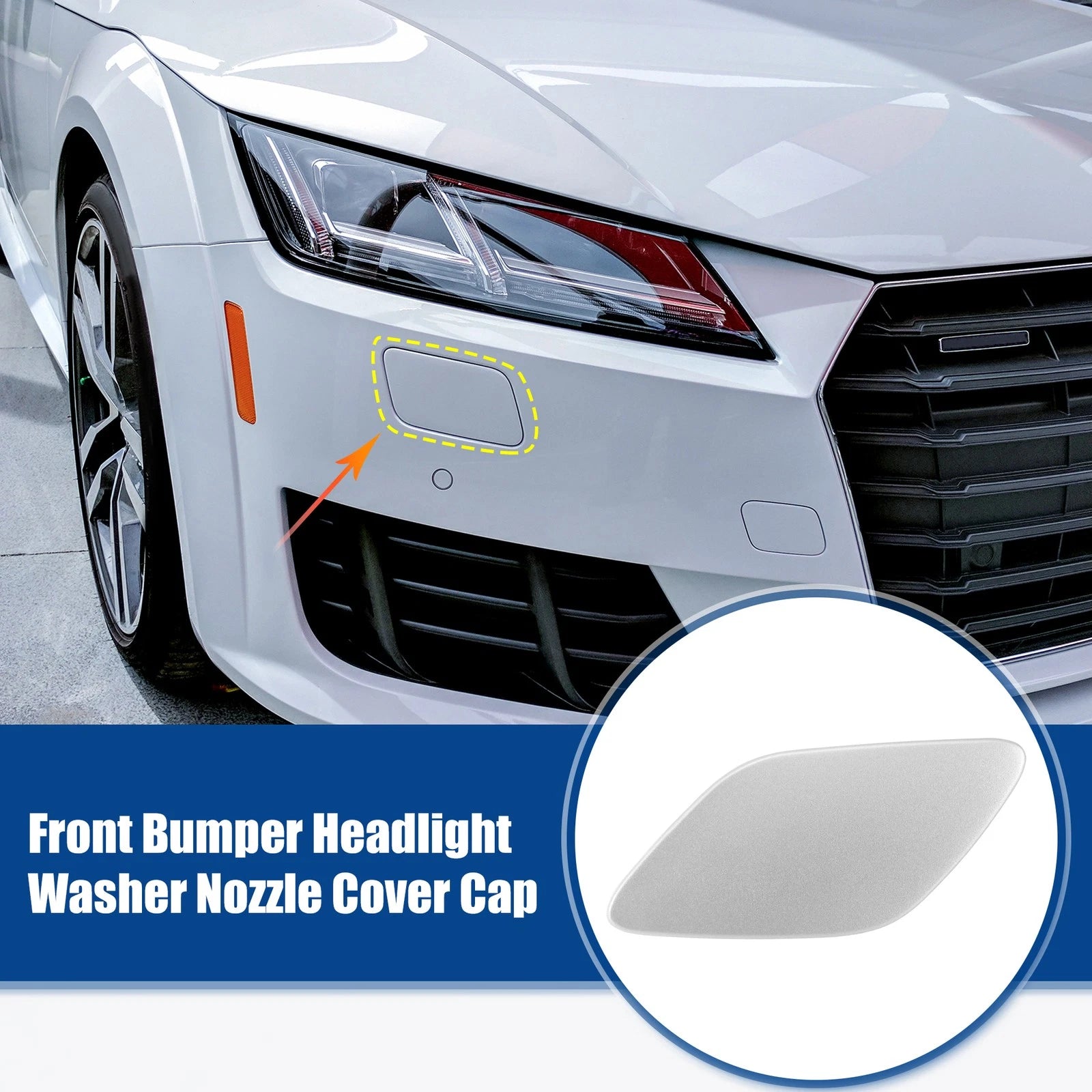 Front Left Bumper Headlight Washer Nozzle Cover for BMW 328i (2011–2019)