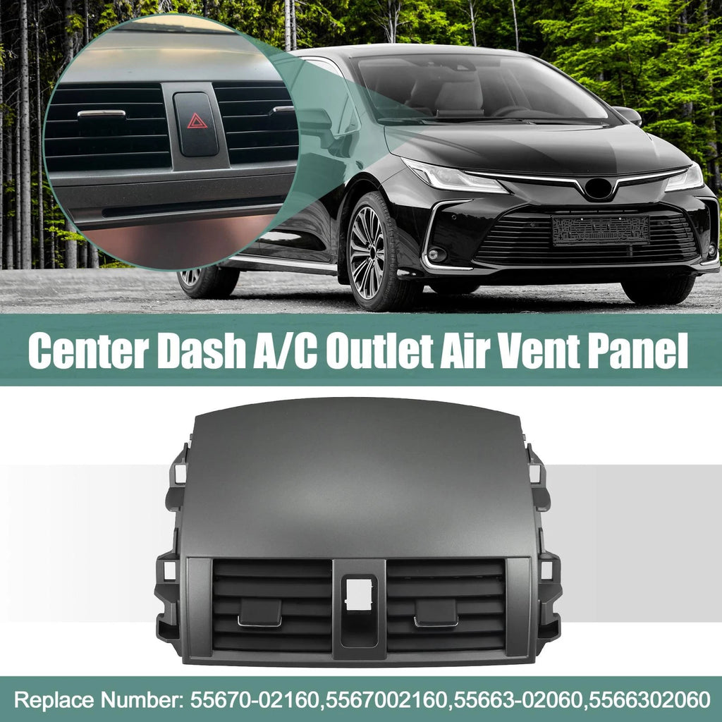 Center Dash A C Air Vent Outlet Panel Replacement for Toyota Corolla (2008–2013)