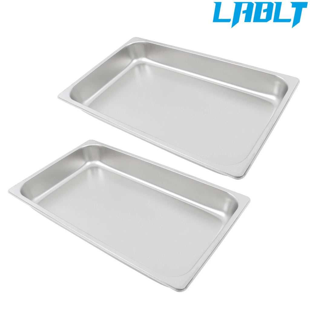 2X 2.5" Deep Steam Table Pans for Kitchen Utensils