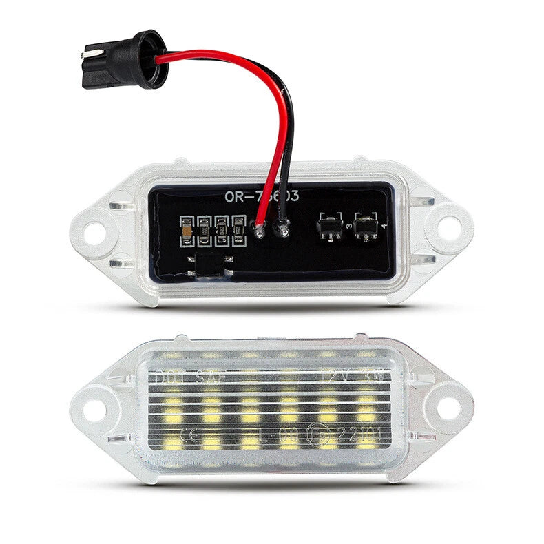 18-SMD White LED License Plate Lamp for Mitsubishi Lancer EVO X (2007–2019)