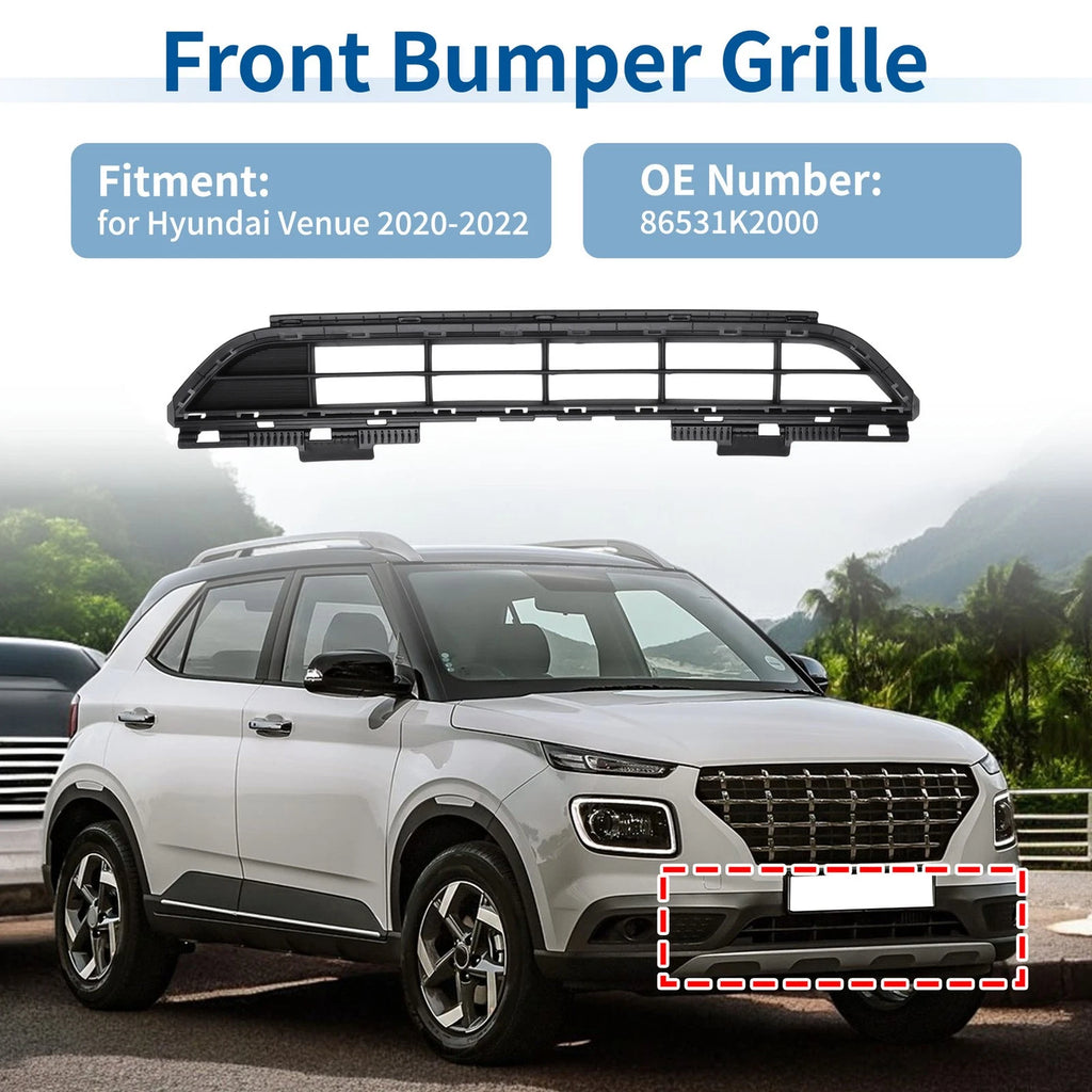 Lower Grille Front Bumper Grille Replacement for Hyundai Venue 2020-2022
