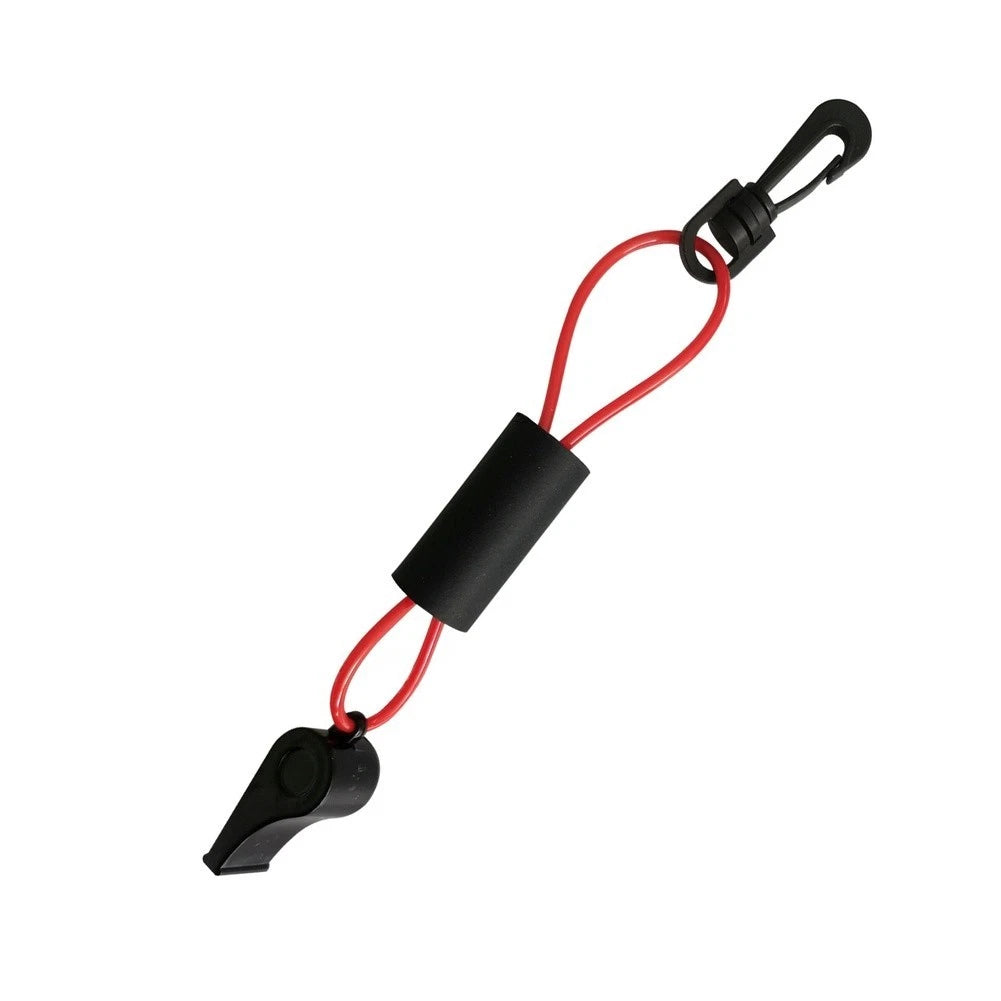Compact 9.84 inch For KAYAK Whistle Lanyard Red and Black ABS Plastic Design