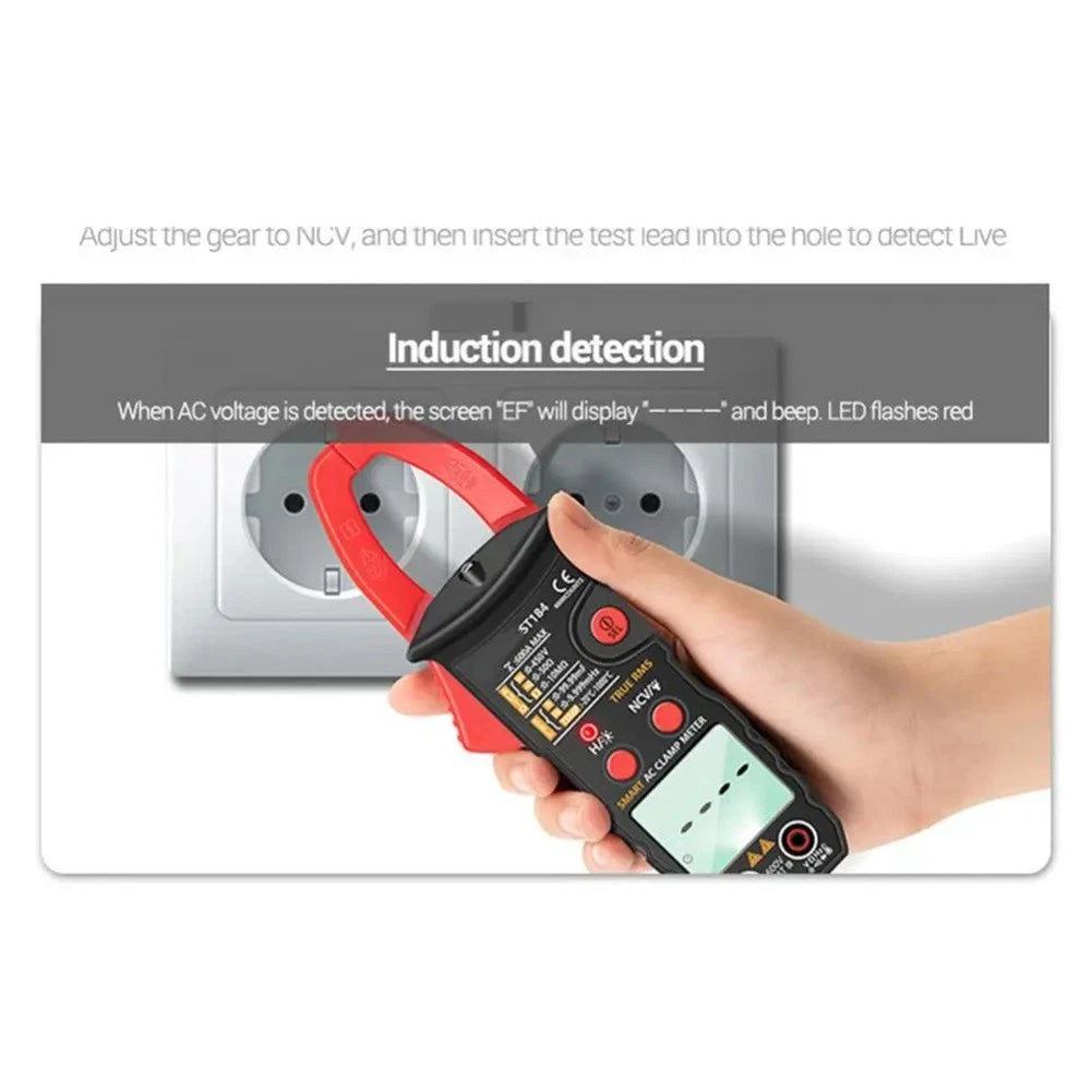 Digital Clamp Meter 600A for AC DC Voltage Temperature Resistance Testing
