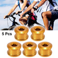 5PCS Chainring Nuts Gold Tone Replacement for Bike Road MTB (—)