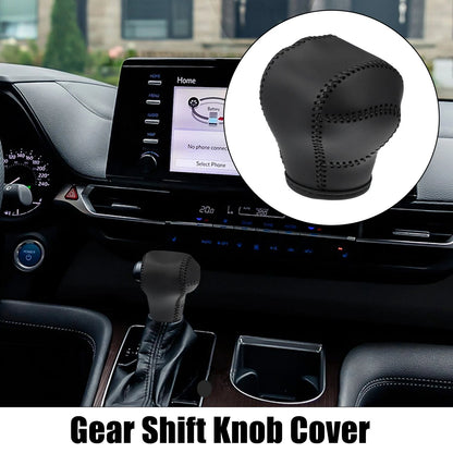 Gear Shift Knob Cover Trim for Toyota Sienna (2021–2022) w Black Stitches