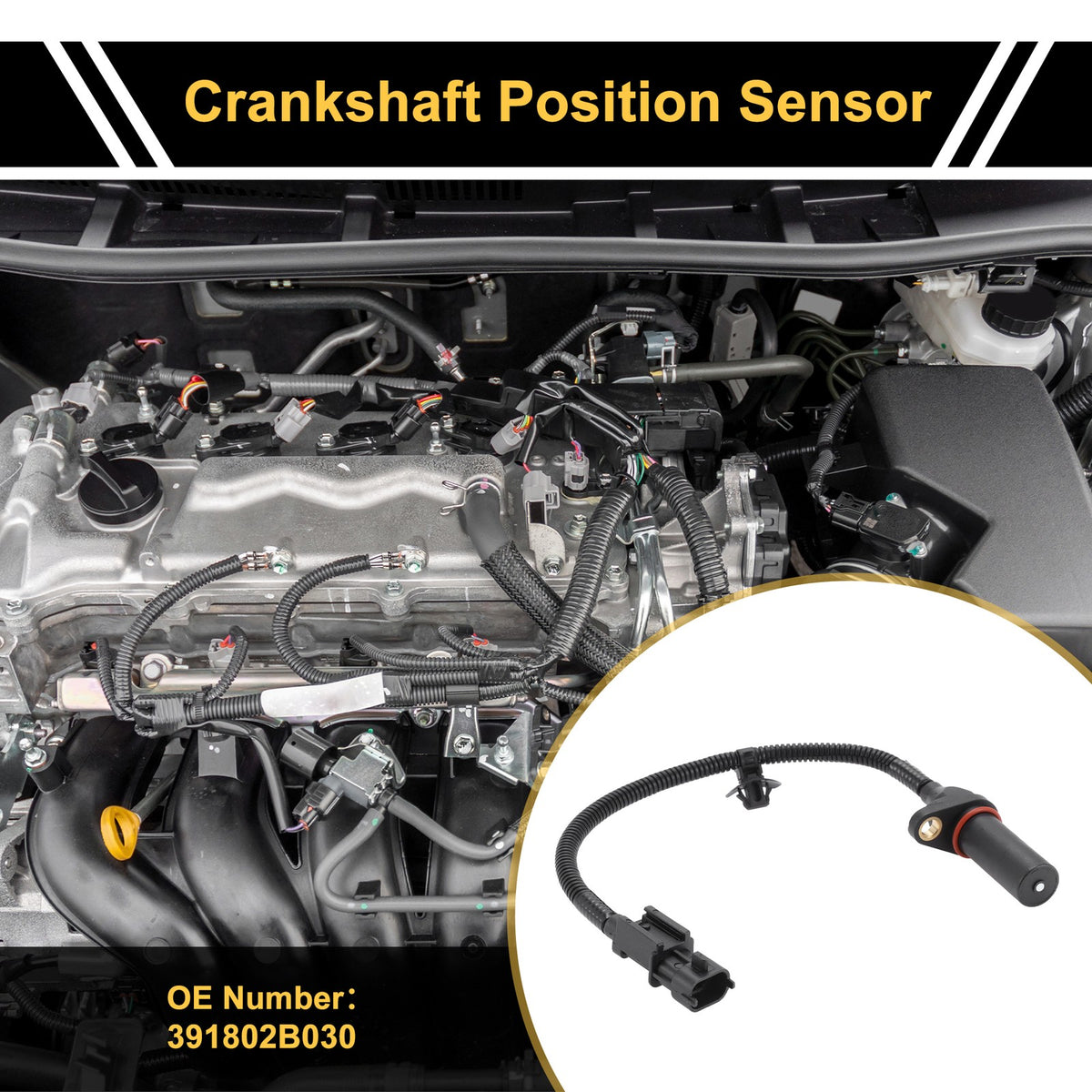 Crankshaft Position Sensor Replacement for Hyundai Tucson 1.6T-GDi (2015–2020)