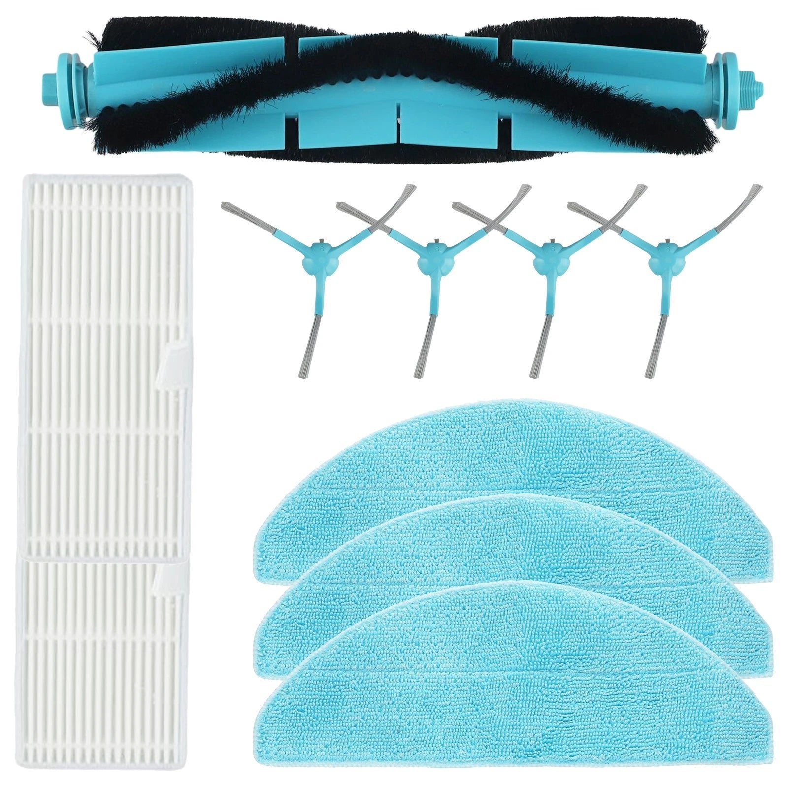Main Side Brush Filter Mop Cloth Kit for