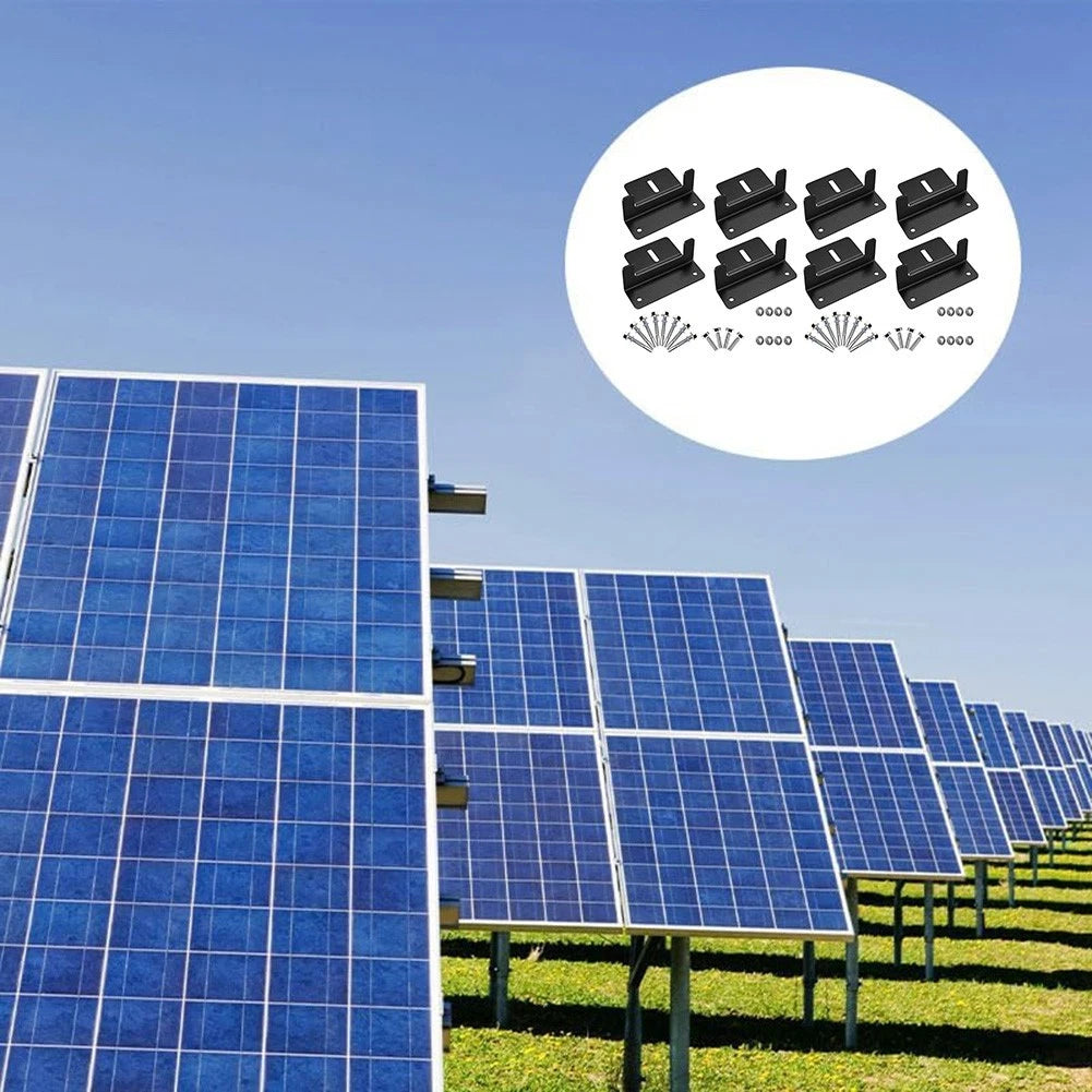 8PCS Ventilated Z Brackets for RV Boat Solar Panel Mounting