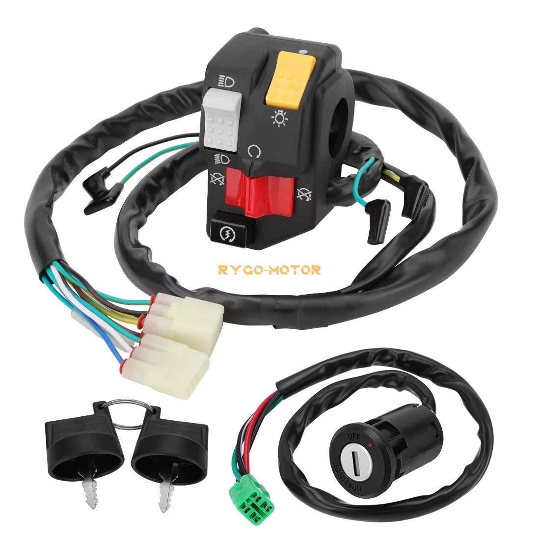 Left Handlebar Switch & Key Switch for Honda TRX400EX (2008) TRX400X (2009–2014)