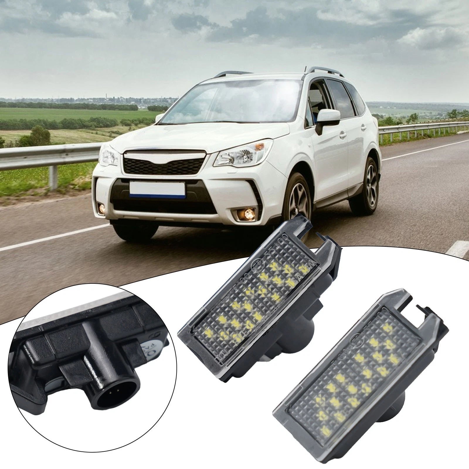 LED Number Plate Light Assembly for (2 Pin)