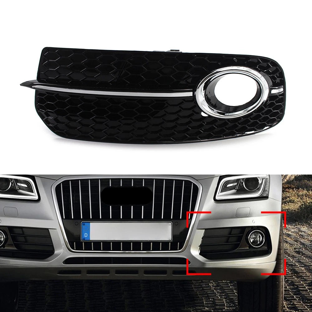Fog Light Grille for Audi Q5 (2013–2017) Left Black