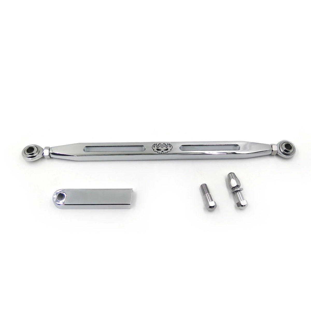 Black Slotted Flame Gear Shift Linkage for Harley Softail Road King Electra Glide