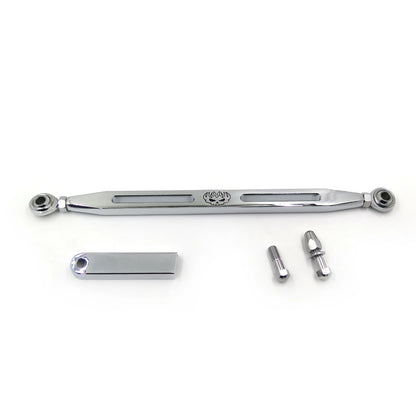 Black Slotted Flame Gear Shift Linkage for Harley Softail Road King Electra Glide