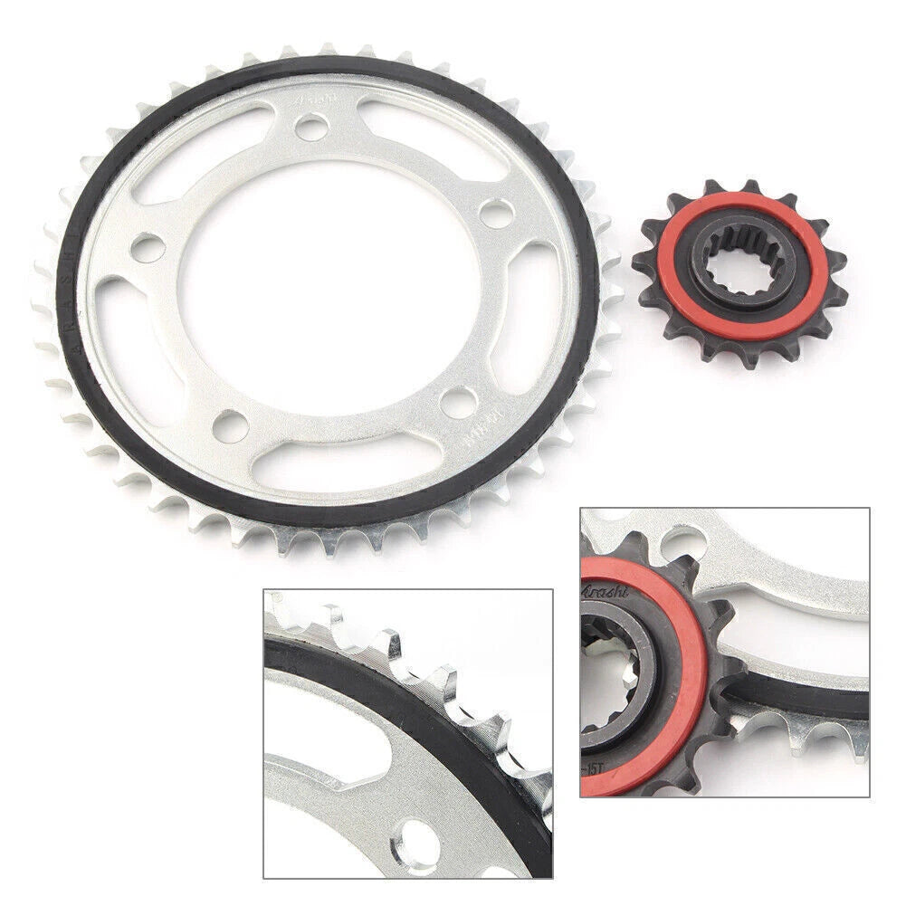 Front 15T & Rear 42T Sprocket for Honda CB600F (2014–2018)