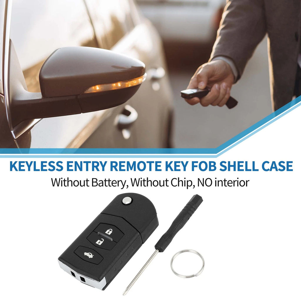 Keyless Entry Remote Fob Case Shell for Mazda 3 6 MX-5 RX-8 (2004–2015)