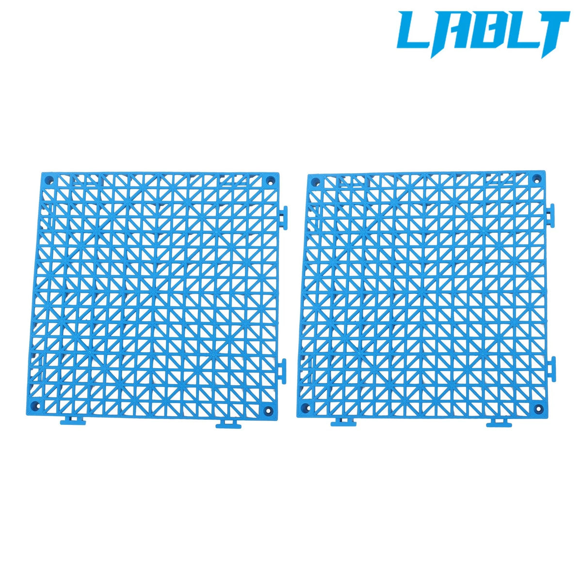 Set of 50 Interlocking Drainage Mats for Garage Patio (12x12in PVC)