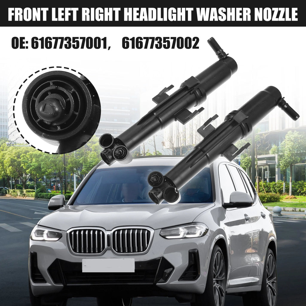 Headlight Washer Nozzles Pair Front Left Right for BMW X4 (2015–2018)