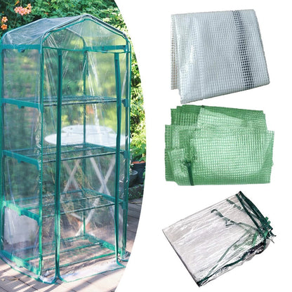 Greenhouse Cover 69x49x158CM for Small Spaces (Transparent PVC)