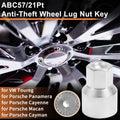 Wheel Lock Lug Nut for VW Touareg (2004–2017) - Key Socket Removal Tool