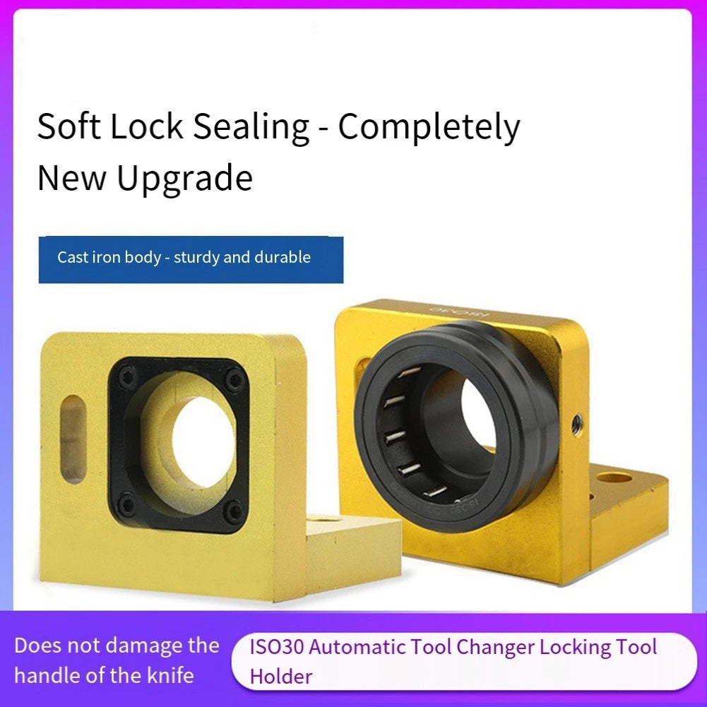 ISO30 Locked Tool Holder for CNC Machines Right Angle Compatibility