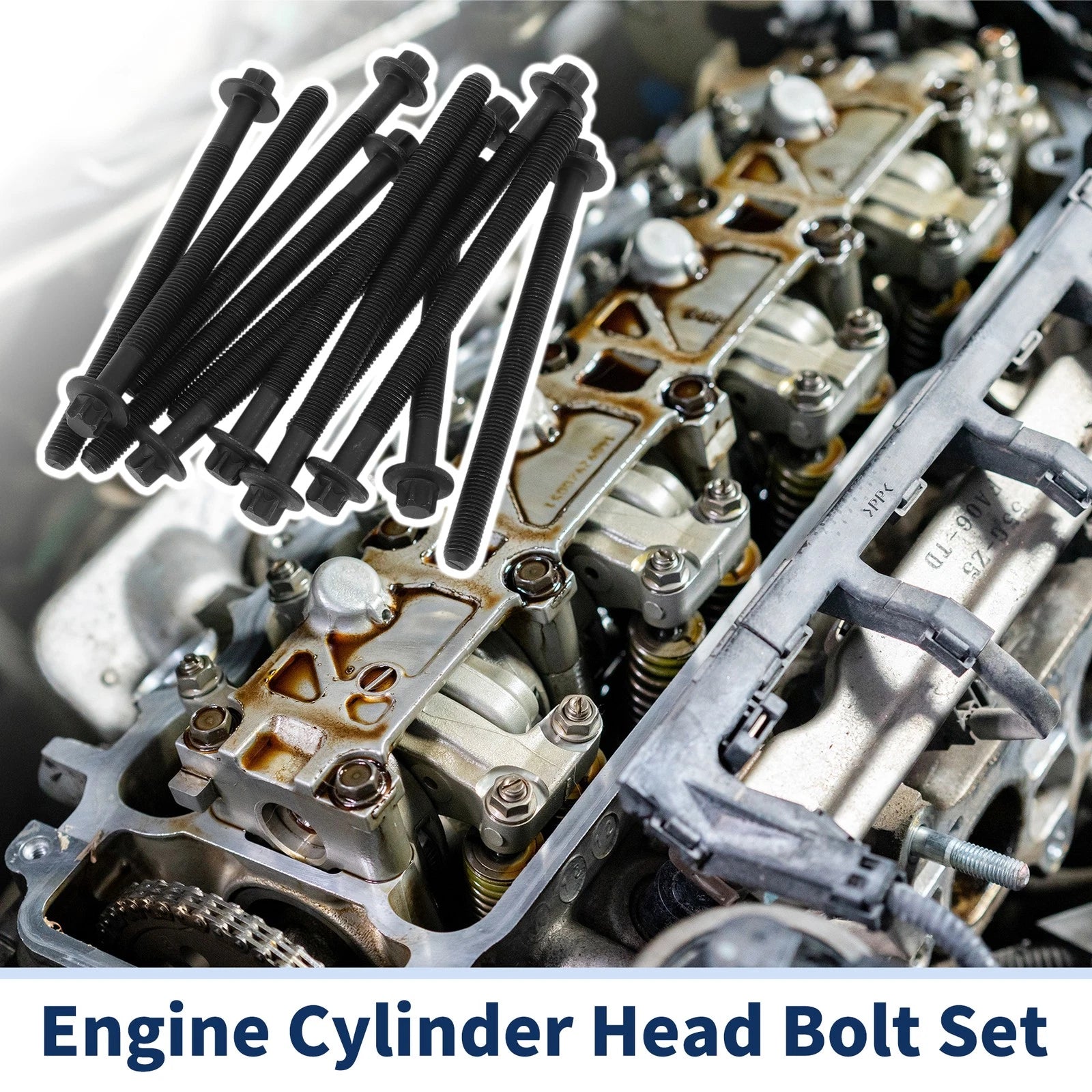 Engine Cylinder Head Bolt Set Replacement for Chevrolet Sonic 1.4L (2012-2020)